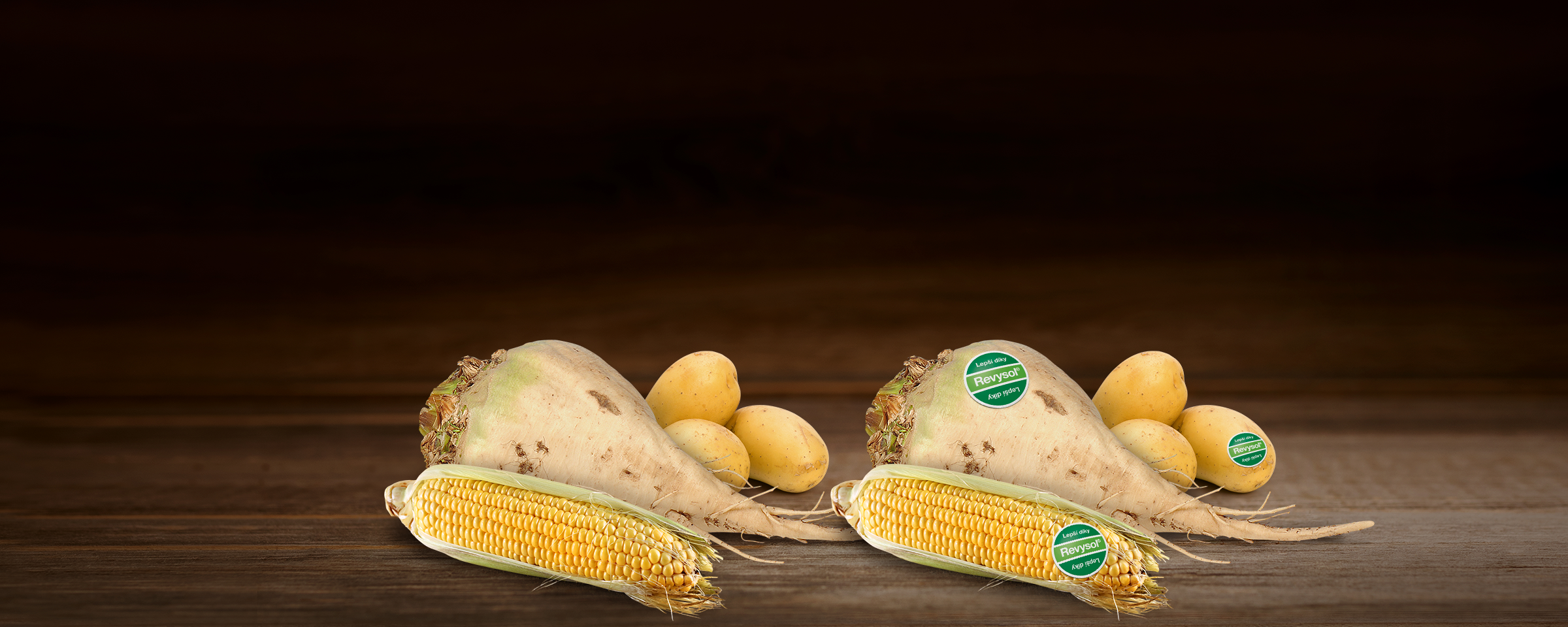 úroda bez zamolepek a se samolepkou více díky Revysolu