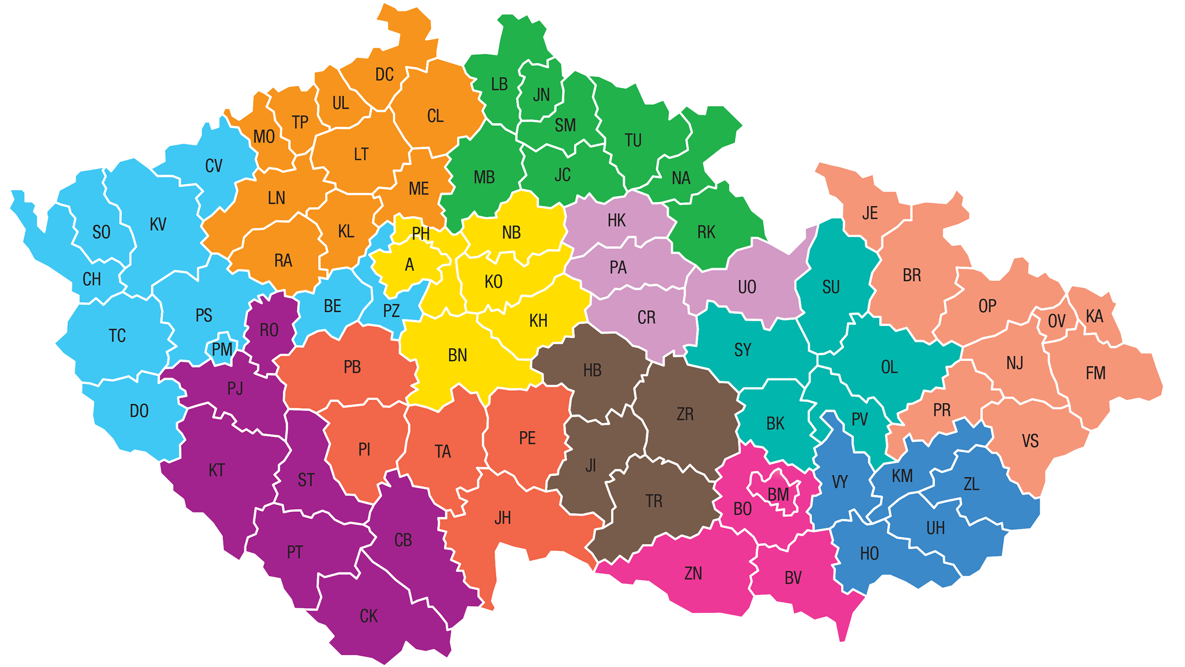 Mapa kontaktů